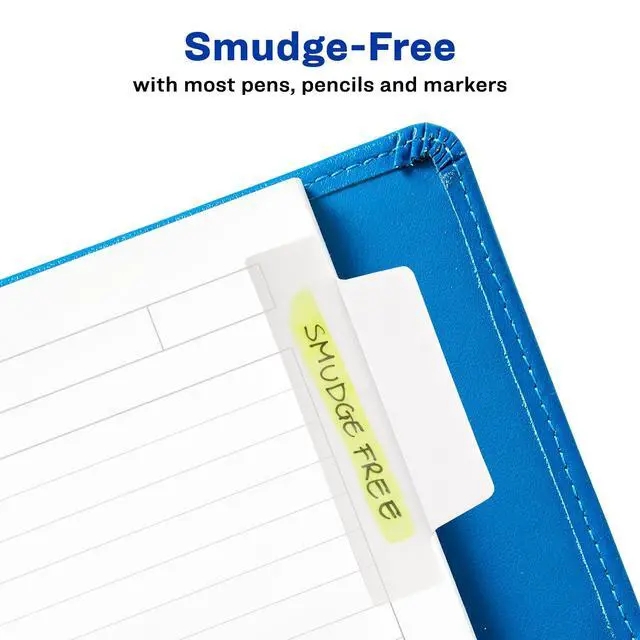 Alt view image 4 of 7 - Margin Ultra Tabs®, 2.5" x 1", 2-Side Writable, White, 24 Repositionable Page Tabs (74789)