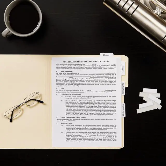 Alt view image 6 of 7 - Margin Ultra Tabs®, 2.5" x 1", 2-Side Writable, White, 24 Repositionable Page Tabs (74789)