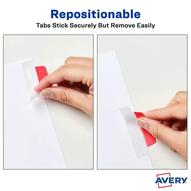 Alt view image 3 of 6 - Margin Ultra Tabs®, 2.5" x 1", 2-Side Writable, Assorted Colors, 24 Repositionable Page Tabs (74768)