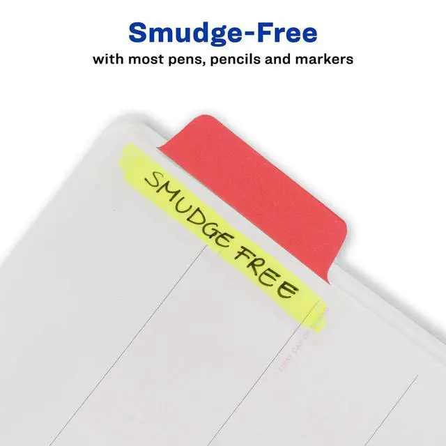 Alt view image 4 of 6 - Margin Ultra Tabs®, 2.5" x 1", 2-Side Writable, Assorted Colors, 24 Repositionable Page Tabs (74768)