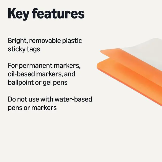 Alt view image 2 of 6 - Rectangular Sticky Tabs, 2 inch Wide, Assorted Colors, 10 Colors, 500 Pieces