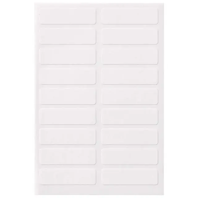 Alt view image 4 of 7 - No-Iron Fabric Labels, 1/2" x 1-3/4", Washer and Dryer-Safe Waterproof Labels, Non-Printable, 54 Total (40720)