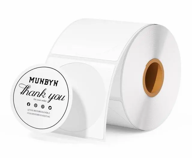 Main image of 2 Inch Circle Thermal Labels for Business, 750 Sheets/1 Roll