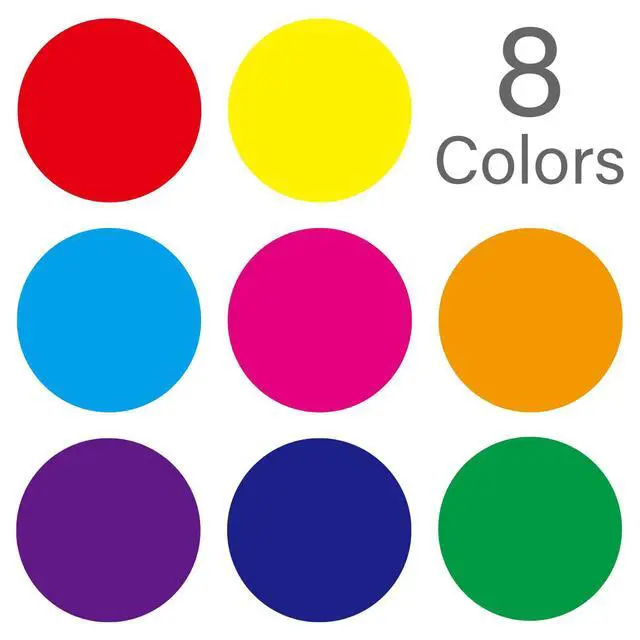 Alt view image 7 of 7 - 4000 PCS 3/4" Colored Dot Stickers Circle Color Coding Labels, 8 Color Style Colorful Coding Label Sticker for Office, Student Classroom(8 Rolls, 3/4 Inches)