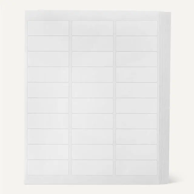 Alt view image 5 of 5 - Printable Address Labels, White, 1" x 2-5/8", 3000 Blank Mailing Labels