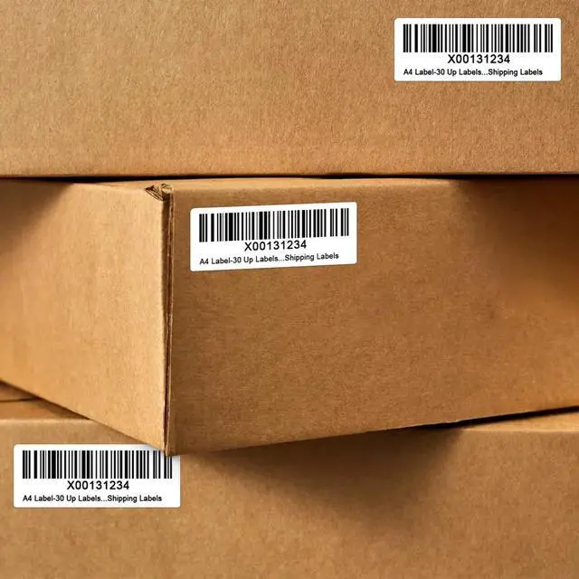 Alt view image 7 of 7 - 3000 Pcs 1" x 2-5/8" 30 Up Shipping Labels for Inkjet & Laser