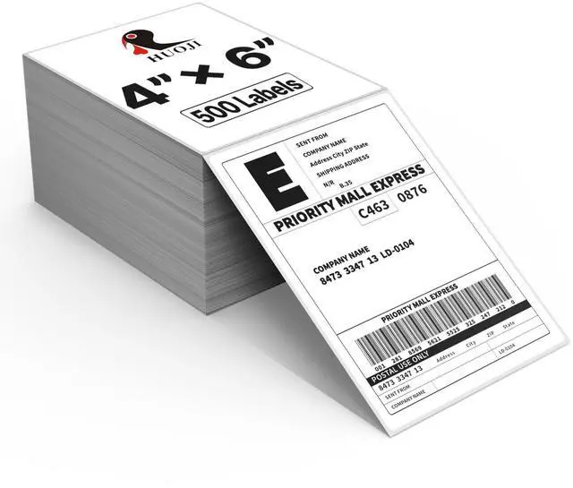 Main image of 4x6 Thermal Labels, Perforated, 500/Stack, Commercial Grade