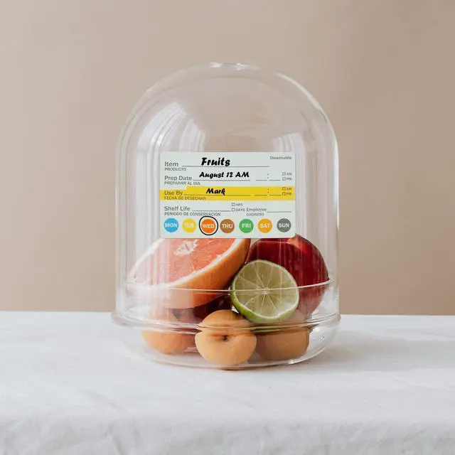 Alt view image 3 of 6 - Dissolvable Label Shelf Life for Food Rotation Use by Stickers 2 x 3 Inch Roll of 250 Labels