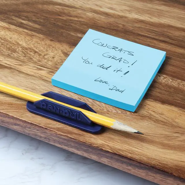 Alt view image 4 of 7 - Pen Pal Pen Holders, Flexible Pen Holder, Writing Tool Organizer, Office and Teacher Supplies, Sticks to Clipboards, Asst Colors, 12 Pack (1009285)