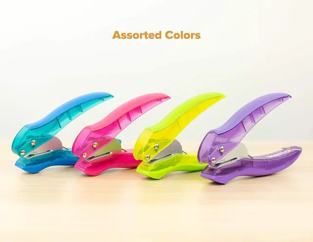 Alt view image 6 of 6 - Bostitch Office inLIGHT Reduced Effort One-Hole Punch, One Unit per Package, Assorted Colors, No Color Choice (2401)