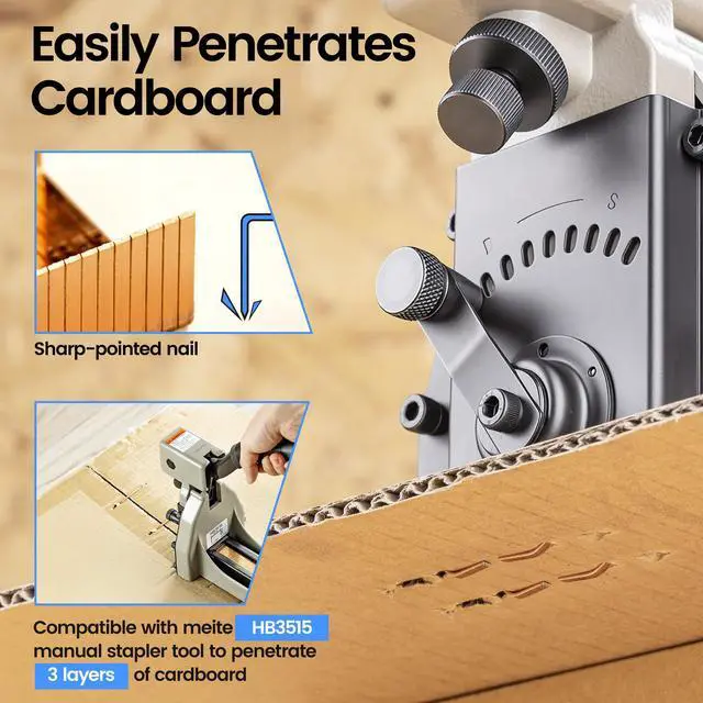 Alt view image 4 of 7 - Carton Closing Staples 1-3/8" Wide Crown 5/8" Leg 2,000PCS