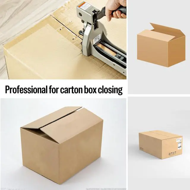 Alt view image 7 of 7 - Carton Closing Staples 1-3/8" Wide Crown 5/8" Leg 2,000PCS