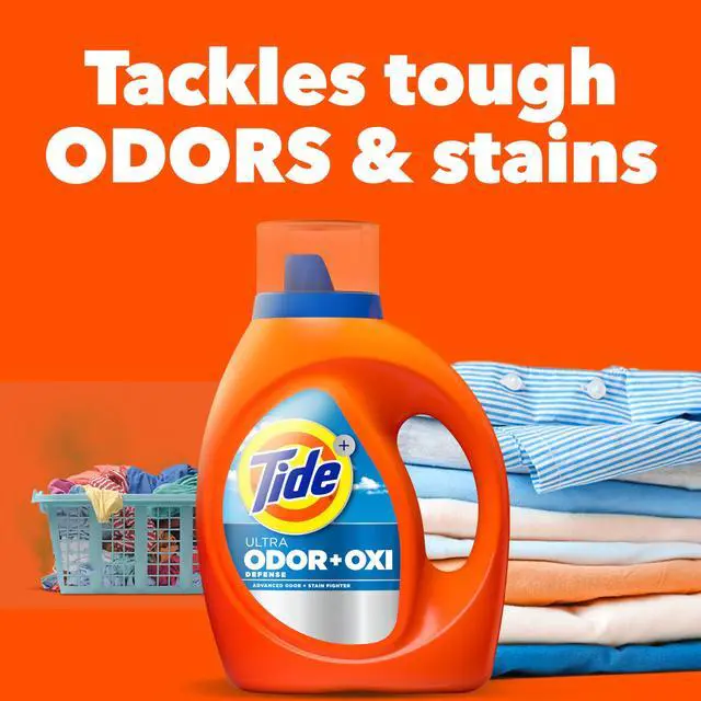 Alt view image 3 of 7 - Ultra Odor Defense Plus Oxi Liquid Laundry Detergent, 132 fl oz, 94 Loads, Advanced Odor and Stain Fighting Laundry Detergent Liquid