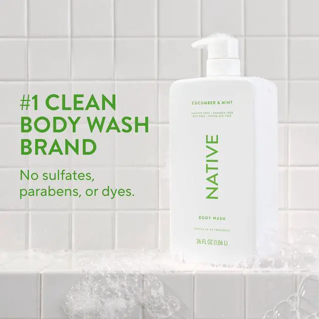 Alt view image 2 of 7 - Body Wash for Women & Men, Cucumber & Mint, 36 oz Pump Bottle, Sulfate-Free & Gentle