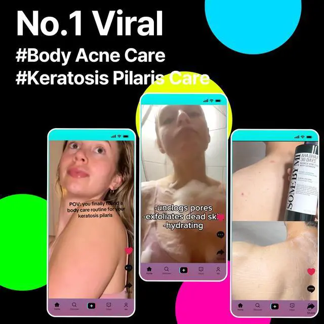 Alt view image 2 of 7 - AHA BHA PHA 30 Days Miracle Acne Clear Body Cleanser 13.5oz Salicylic Acid & Tea Tree Acne Body Wash Deep Cleansing, Sulfate & Paraben Free Korean Skin care