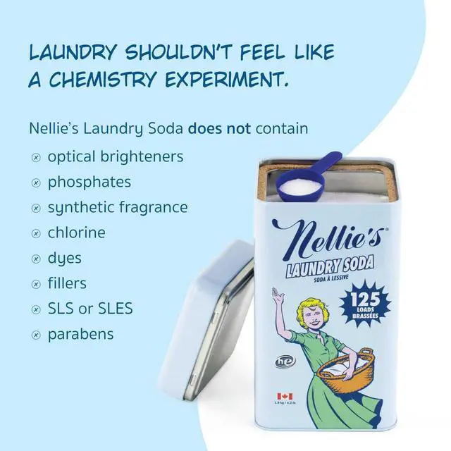 Alt view image 6 of 7 - Laundry Soda | Laundry Detergent Powder, 125 Load | Made in Canada