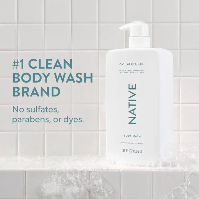 Alt view image 2 of 7 - Body Wash for Women & Men, Cashmere & Rain, 36 oz Pump Bottle, Sulfate-Free & Gentle