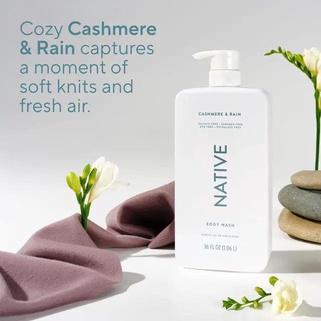 Alt view image 5 of 7 - Body Wash for Women & Men, Cashmere & Rain, 36 oz Pump Bottle, Sulfate-Free & Gentle
