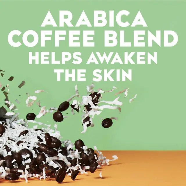 Alt view image 2 of 5 - Smoothing + Coconut Coffee Exfoliating Body Scrub with Arabica Coffee & Coconut Oil, Moisturizing Body Wash for Dry Skin, Paraben-Free with Sulfate-Free Surfactants, 19.5 Fl Oz, 2 Pack