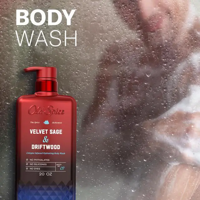 Alt view image 5 of 7 - Body Wash for Men, The Spice Alchemist Collection, 24/7 Cologne Infused Hydration, No Trade Off Formula, Free of Phthalates Silicones & Dyes, Velvet Sage + Driftwood Scent, 20 oz