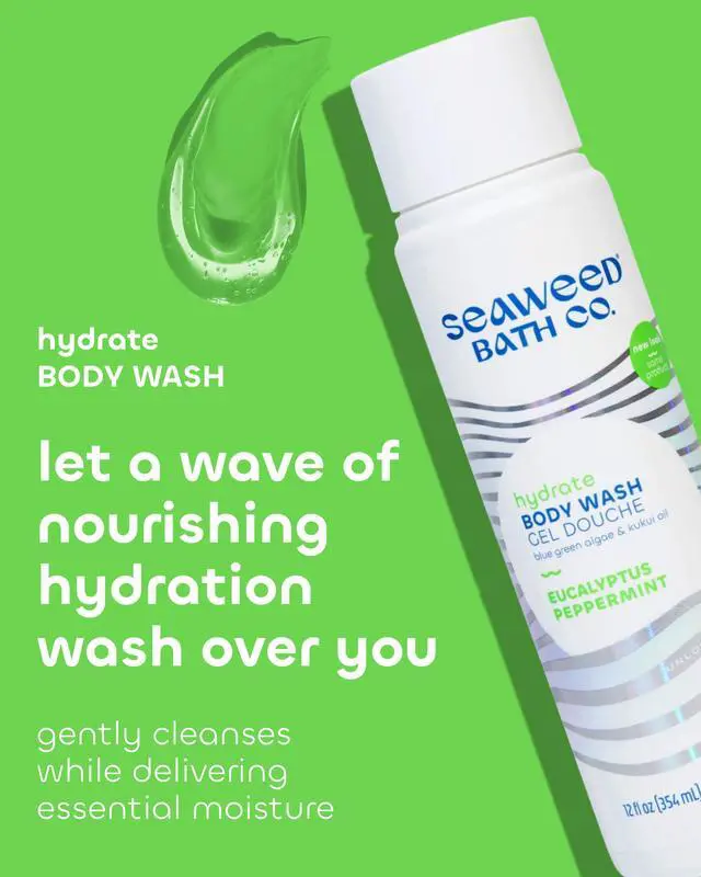 Alt view image 2 of 7 - Hydrate Body Wash, Eucalyptus Peppermint 12 oz (Pack of 2)