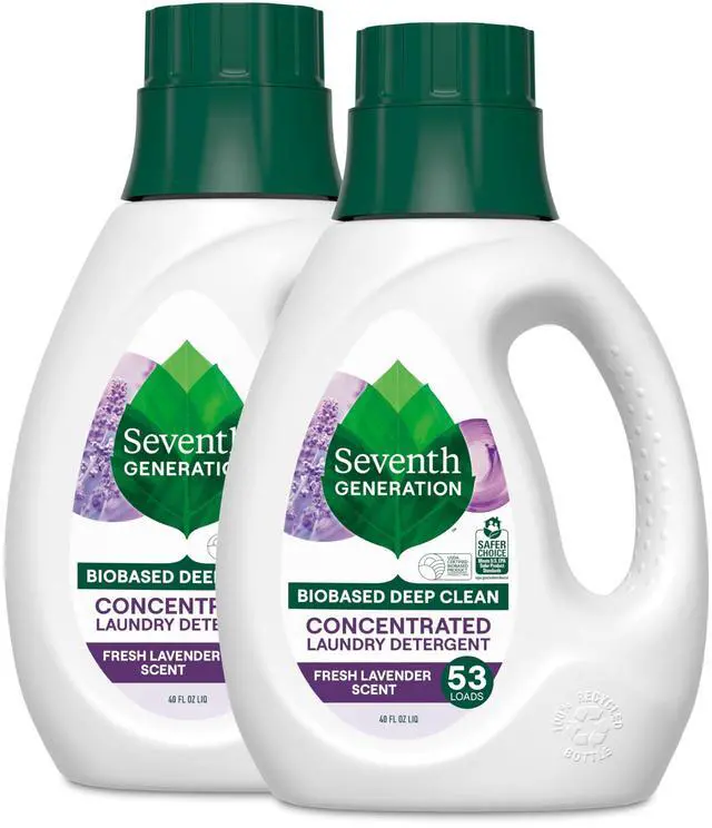 Main image of Concentrated Laundry Detergent, Fresh Lavender scent, 40 oz, Pack of 2 (106 Loads)