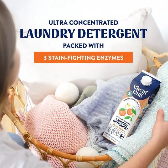 Alt view image 5 of 7 - Ultra Concentrated Liquid Laundry Detergent, 192 loads (96 oz), Long Lasting Scent, 90% Less Plastic, No Harsh Chemicals, Orange Blossom, Defeats Stains & Odors, HE/Standard Compatible