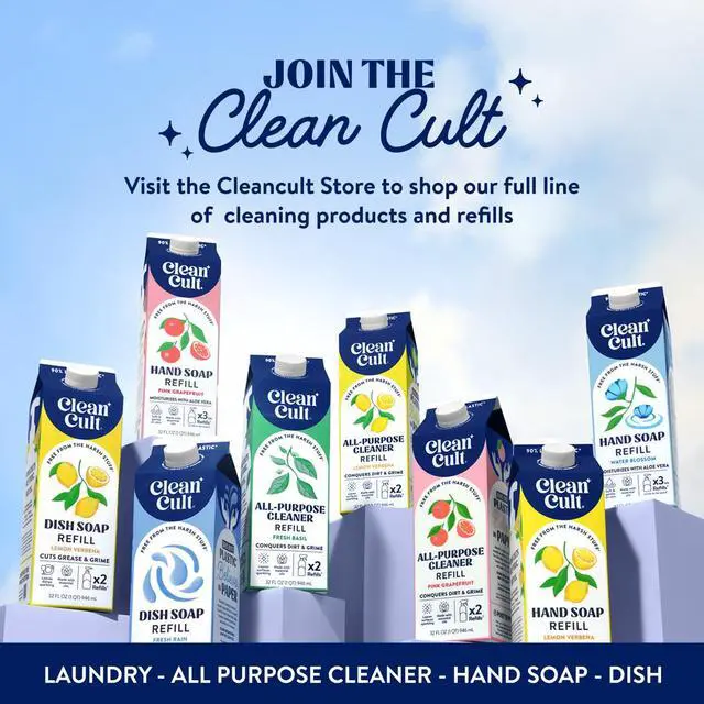 Alt view image 7 of 7 - Ultra Concentrated Liquid Laundry Detergent, 192 loads (96 oz), Long Lasting Scent, 90% Less Plastic, No Harsh Chemicals, Orange Blossom, Defeats Stains & Odors, HE/Standard Compatible