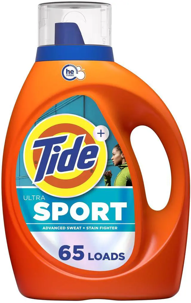 Main image of Ultra Sport Liquid Laundry Detergent, 92 fl oz, 65 Loads, Laundry Detergent Liquid with Advanced Sweat plus Stain Fighters
