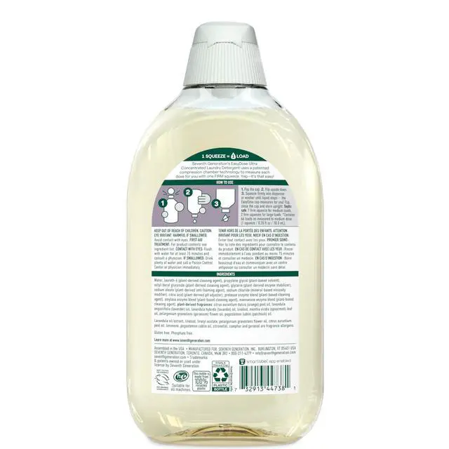Alt view image 2 of 7 - EasyDose Laundry Detergent Fresh Lavender Ultra Concentrated Washing Detergent 23 oz