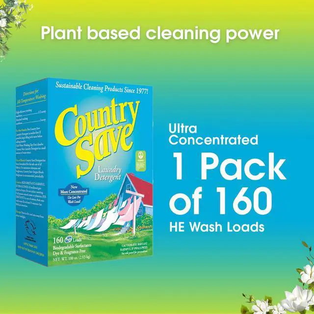 Alt view image 2 of 6 - - HE Natural Laundry Detergent Clear and Free of Fillers and Chemicals - Sensitive Washing Detergent Safe for Babies - Laundry Detergent, 100 oz (160 loads)