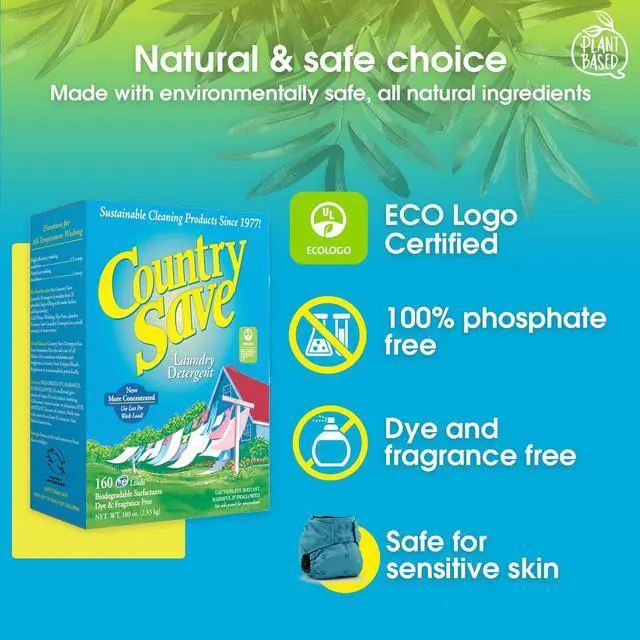 Alt view image 4 of 6 - - HE Natural Laundry Detergent Clear and Free of Fillers and Chemicals - Sensitive Washing Detergent Safe for Babies - Laundry Detergent, 100 oz (160 loads)