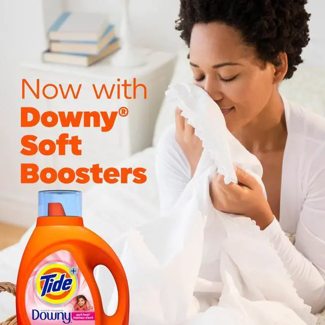 Alt view image 4 of 6 - with Downy Liquid Laundry Detergent Soap, High Efficiency (HE), April Fresh Scent, 59 Loads (92 Fl Oz)
