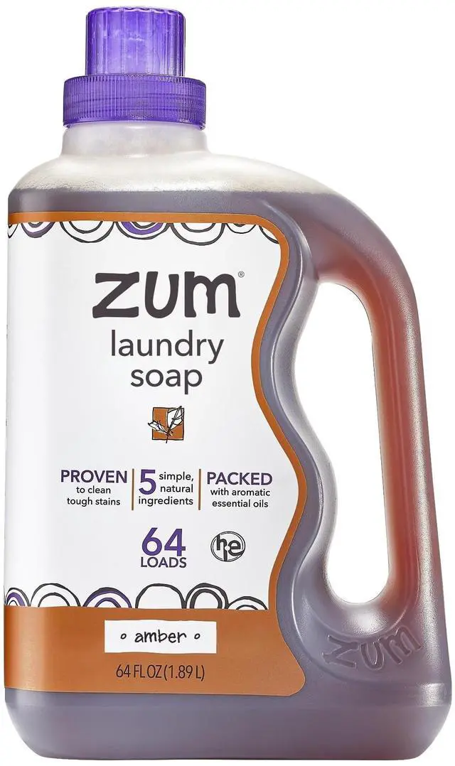 Main image of Indigo Wild Clean Laundry Soap - Plant-Based Liquid Laundry Soap - Contains Baking Soda, Essential Oils & Saponified Coconut Oil - Amber - 64 fl oz