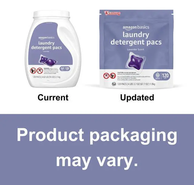 Alt view image 2 of 7 - Laundry Detergent Pacs, Lavender Scent, HE Compatible, 120 Count