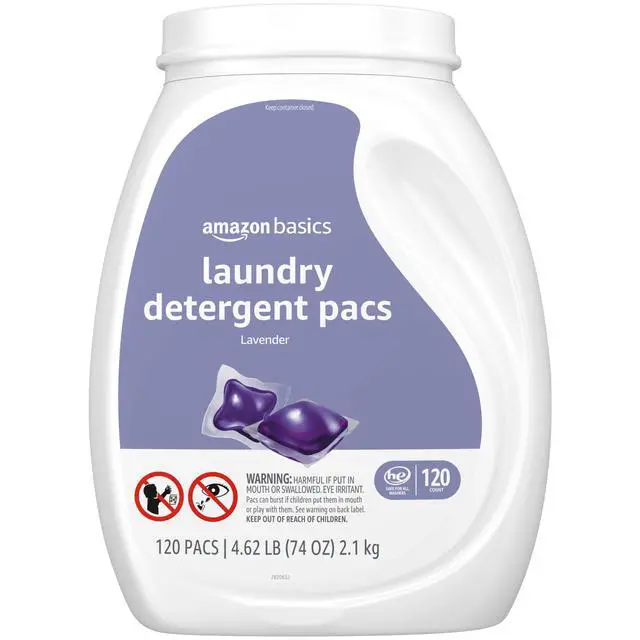 Alt view image 4 of 7 - Laundry Detergent Pacs, Lavender Scent, HE Compatible, 120 Count
