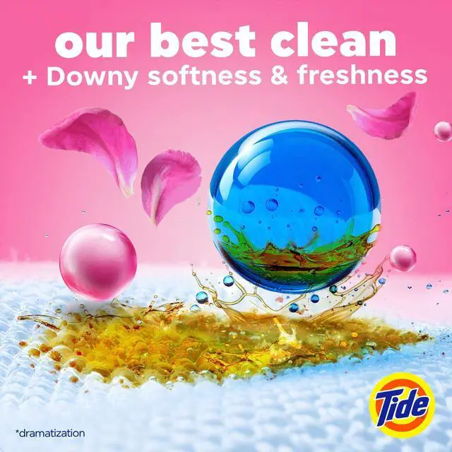 Alt view image 2 of 7 - Power PODs + Downy Laundry Detergent Pods, 63 Count, Soft Boosters + April Fresh
