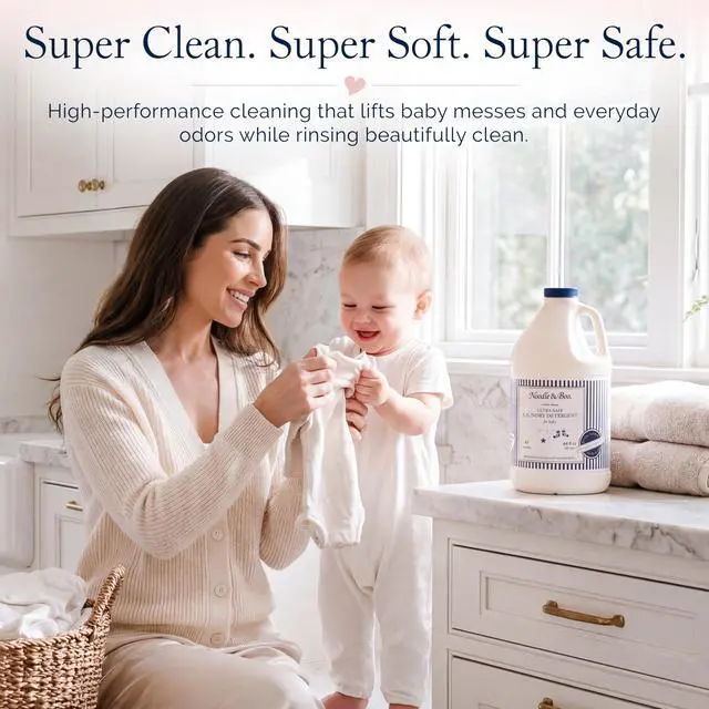 Alt view image 6 of 7 - Baby Laundry Essentials Ultra-Safe Laundry Detergent, 64 Fl Oz (Pack of 1)