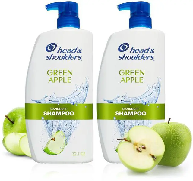 Main image of Green Apple Anti-Dandruff Shampoo Twin Pack, 72-Hour Protection, 1% Pyrithione Zinc, 32.1 fl oz Each