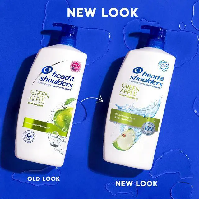 Alt view image 2 of 7 - Green Apple Anti-Dandruff Shampoo Twin Pack, 72-Hour Protection, 1% Pyrithione Zinc, 32.1 fl oz Each