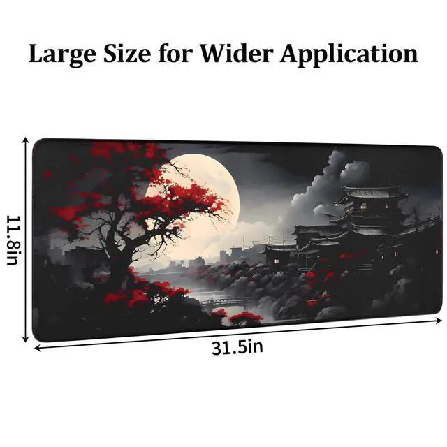 Alt view image 2 of 7 - Mouse Pad Gaming Mousepad,Large Mousepads for Keyboard and Mouse,Suitable for School,Office,Home,31.5 x 11.8 Inch