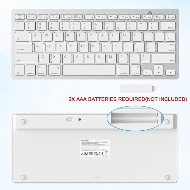 Alt view image 5 of 7 - Ultra-Slim Bluetooth Keyboard for iPad,iPad Pro/Air/Mini,iPhone