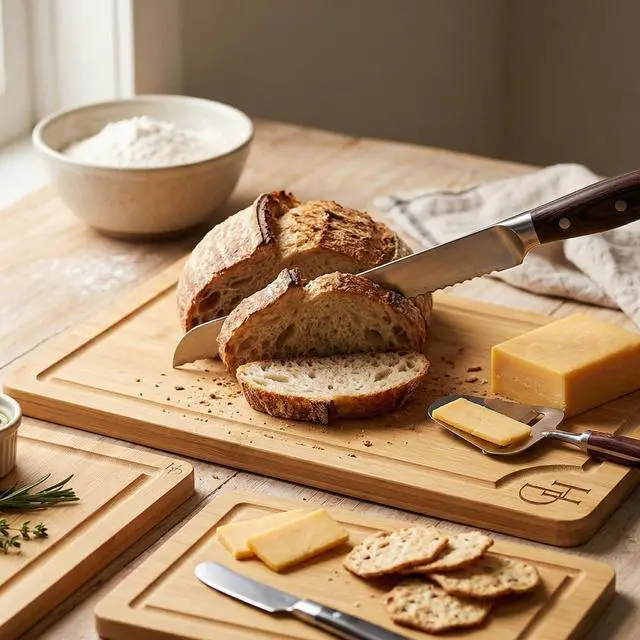 Alt view image 2 of 7 - 3 Piece Bamboo Cutting Board Set, Cutting Boards For Kitchen, Hampton Distribution