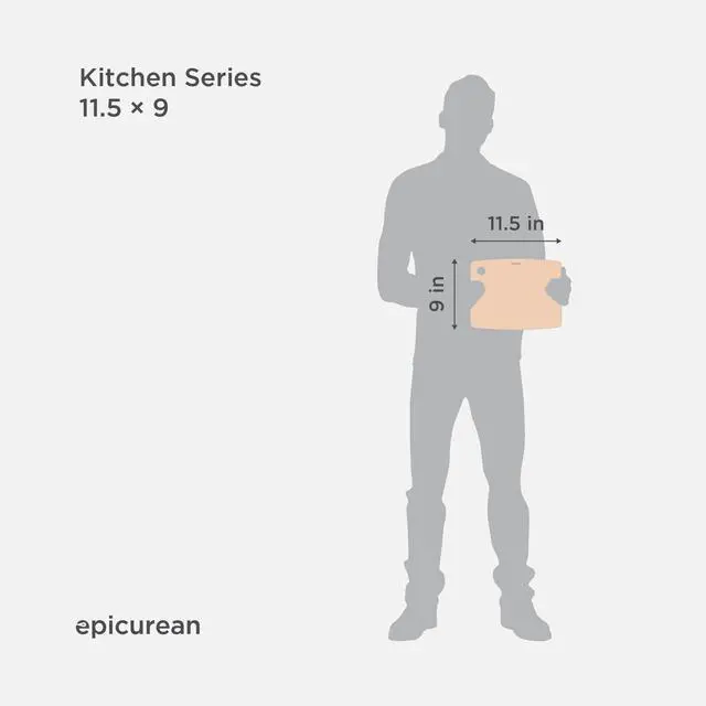 Alt view image 4 of 6 - Kitchen Series Cutting Board, 11.5-Inch × 9-Inch, Natural