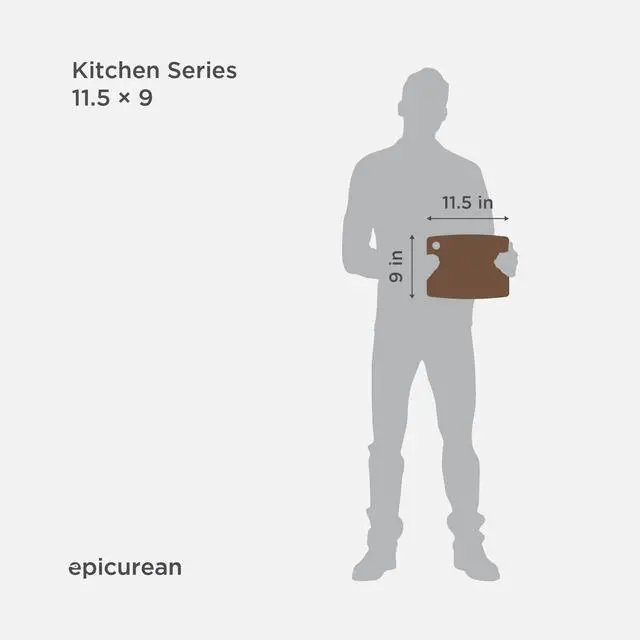 Alt view image 5 of 6 - Kitchen Series 11.5" × 9" Cutting Board in Nutmeg