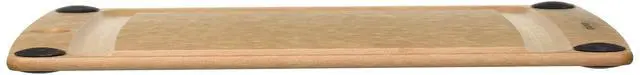 Alt view image 4 of 6 - All-In-One Cutting Board with Non-Slip Feet and Juice Groove, 11.5" × 9", Natural/Black