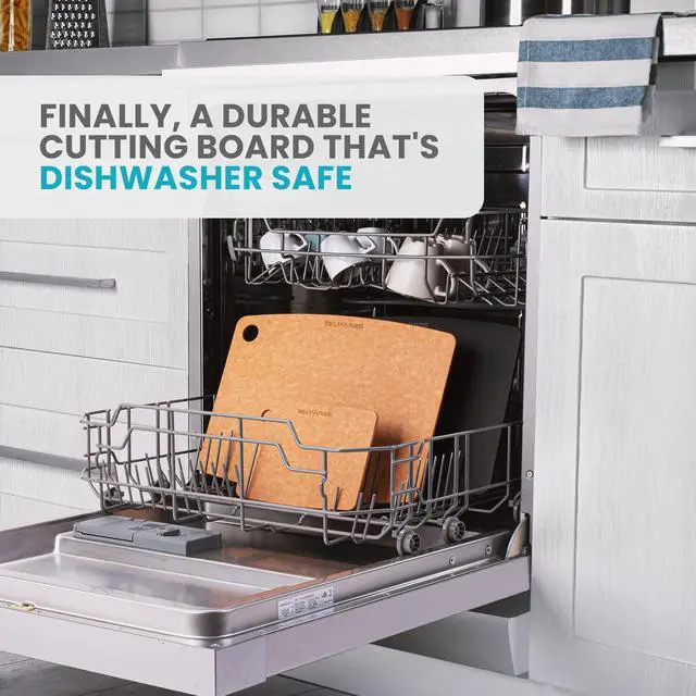 Alt view image 3 of 7 - Wood Cutting Board for Kitchen - Dishwasher Safe Composite Chopping Board