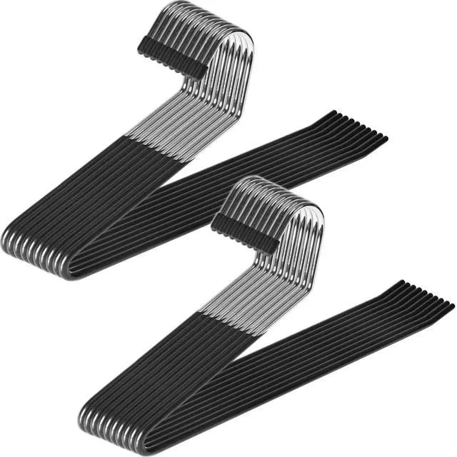 Main image of Open Ended Pants Hangers, Metal Clothes Hangers for Jeans, 20 Pack