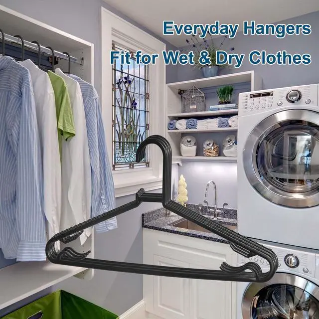 Alt view image 6 of 7 - Plastic Hangers 50 Pack