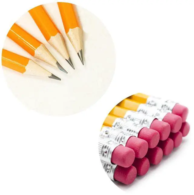 Alt view image 2 of 2 - 50 Count #2 Pencils with Erasers